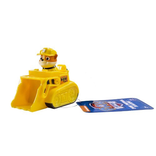 Imagen 2 de Paw Patrol - Racers - Rubble - Mini Vehículo al Rescate La Patrulla Canina - Medidas 6.4x9.5x7.6 cm