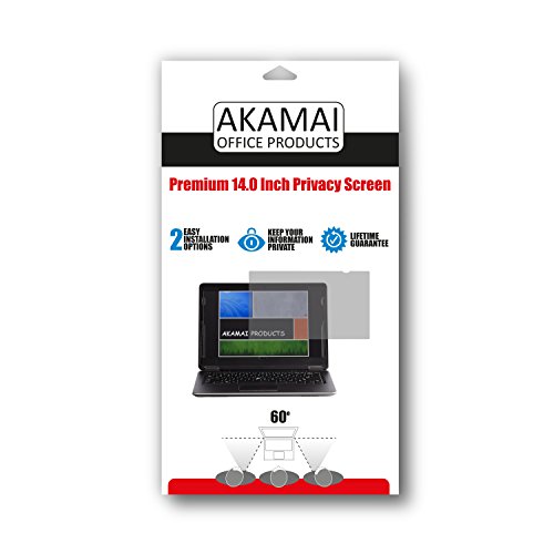 Akamai Office Products (Diagonal gemessen) Sichtschutz für Widescreen Laptops schwarz schwarz 14 Inch - 6