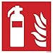 Produktbild Feuerlöscher Symbolschild ISO Kunststoffplatte 150x150mm orig. Andris®-Piktogramm