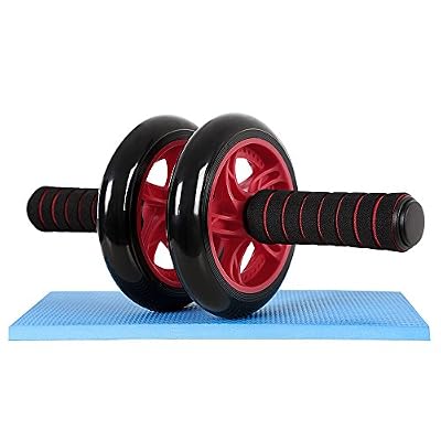 Songmics AB Roller AB Wheel Appareil Abdominal Roller SPU75R (Rouge)