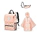 Produktbild reisenthel Kids Kinder Rucksack + Kinder Regenponcho + kleine Gürteltasche (cat´s & Dog´s Rose)