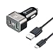 Produktbild Type-C + Quick Charge 3.0 Kfz Ladegerät, POWERocker 36W QC3.0 Aluminum USB Auto Ladegerät für iPhone iPad, Galaxy S7/S6/Edge, Note 4/5, Nexus 6, LG G5/V10, HTC 10