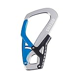  SALEWA Klettersteigkarabiner Ergotec Via Ferrata Carabiner - Mosquetón de escalada sin seguro, color plata, talla Talla única