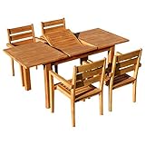 Äusserst edle Gartengarnitur aus echtem TEAK aus unserer Serie JAV, sehr robuste, stabile und besonders starke Ausführung