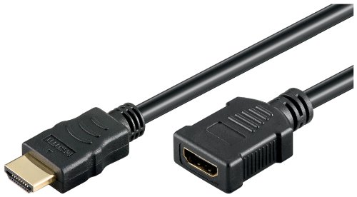 Wentronic HDMI High Speed Kabel mit Ethernet (HDMI A-Stecker auf HDMI A-Kupplung) 1 m