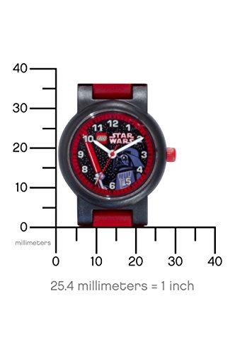 LEGO-Star-Wars-Darth-Vader-Kinder-Armbanduhr-mit-Minifigur-und-Gliederarmband-zum-Zusammenbauen-schwarzrot-Kunststoff-Gehusedurchmesser-28-mm-analoge-Quarzuhr-Junge-Mdchen-offiziell