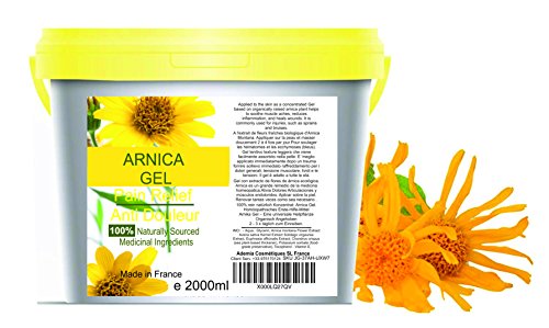 Gel all"Arnica 100% Naturale 2000g - Azione Lenitiva Contusione Ematomi Dolori Musculari Sport Rinfrescante Sollilevo Antinfammatorio