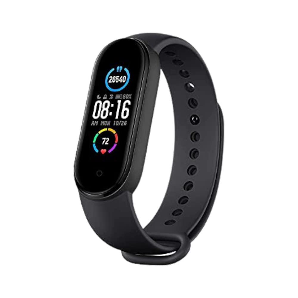 MELBON M5 Smart Fitness Band & Activity Tracker, Heart Rate Sensor, Step Tracking All Android Device & iOS Device (Black)