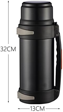 Solid-color stainless steel living room kitchen insulation kettle vacuum flask Warm thermos bottle outdoor large capacity vacuum flask Car travel hot water bottle2000Ml-C