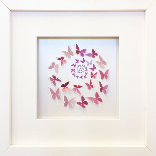Download Small Pink Amp Pearl 3d Butterfly In A Deep White Box Frame Picture Gift Buy Online In Andorra At Andorra Desertcart Com Productid 62555400