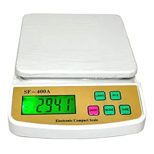 SKE  Multipurpose SF 400 A Electronic Kitchen Food Weight Scale for Home, Shop, Factory (White, 10 Kg)