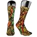 Produktbild vnsukdlfg Compression Medium Calf Socks,Vivid Leaves Of Fall Colorful Fresh Nature Leafage Change Of Seasons Theme Image Print