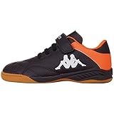 Elastik Kappa Unisex-Kinder HATTRICK Kids Sneaker, Schwarz (Black/Orange 1144), 39 EU