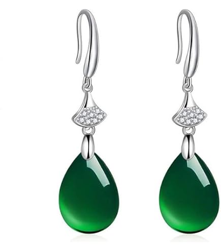 SALAN Vintage Fun Cherry Red Garnet 925 Orecchini in Argento Sterling 2 Colori per Le Donne Gioielli di Lusso alla Moda Natale