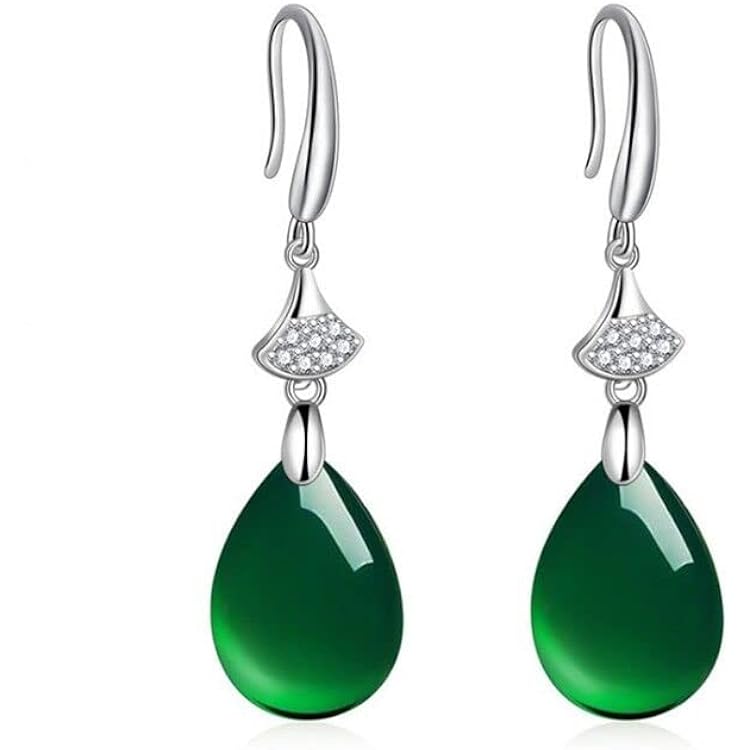 Boucles D'oreilles Femme élégantes En Goutte Avec Pierres - 2 Paires - Couleur Turquoise Bleu - Cadeau Pour Femmes Et Filles