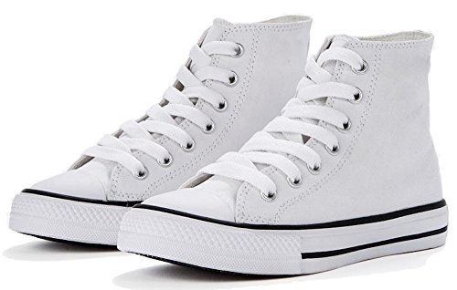 Preisvergleich Produktbild SG FOOTPRINTS Hohe Kinder Canvas Sneaker (33, Weiß)