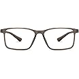 LENSKART BLU | Zero Power Blue Cut Computer Glasses | Anti Glare, Lightweight & Blocks Harmful Rays | 100% UV Protected | Full Rim Rectangular | For Men & Women | Large | LB E13738-C1