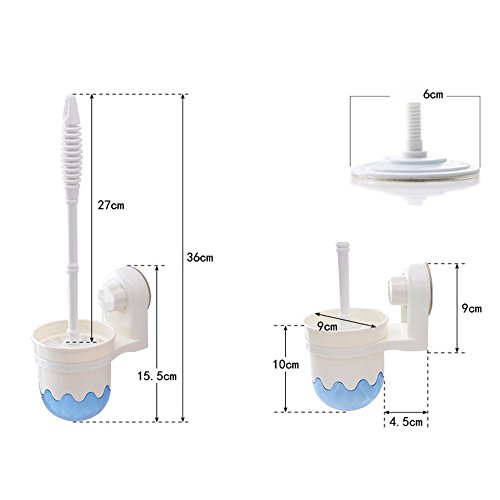 CathayBest Toilettenbürste und Halter Set Plastik - 2