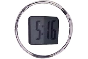 HFINGAQEX Mini relojes de motocicleta, reloj compacto digital, reloj analógico para coche, impermeable, adhesivo, reloj digital, mini reloj de ventilación de coche, reloj adhesivo para salpicadero, barco,