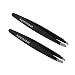 ETEREAUTY Eyebrows Tweezer Slant Stainless Steel Eyebrow Plucking 2 Pieces