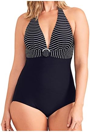 Figleaves Womens Tailor Longer Length Swimsuit Black