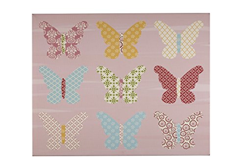Sadie & Scout Papillon sur toile Décoration murale