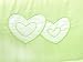 Luxury 5 Piece Hearts Bedding Set (to fit cot size 120x60cm, Green)