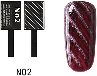 Magic 3D Magnet Magnetic Stick for Cat Eye Gel Polish UV LED Nail Art Manicure Varnish Essential Tool for Cat eye nail Gel Polish 9 Different Styles Available from ONE1X® (Number 2)
