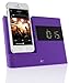 Price comparison product image KitSound X-Dock2 LCD Display Clock Radio Dock with Lightning Connector for iPhone 5/5S/6/6S/7, iPod Nano 7th Generation and iPod Touch 5th Generation - Purple