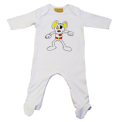Danger Mouse Baby Grow White (0-3, White)