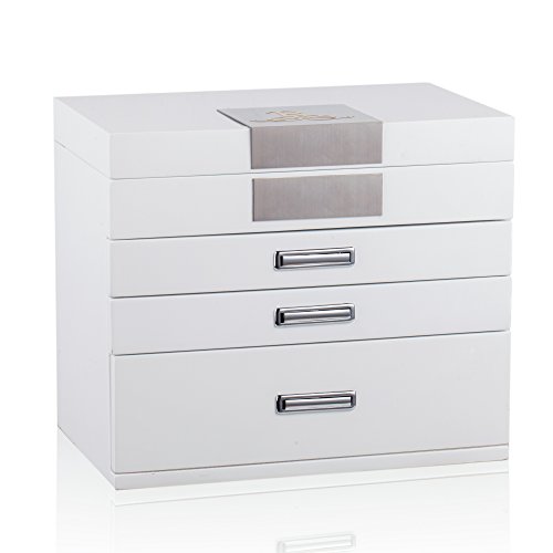 Preisvergleich Produktbild ROWLING Schmuckkästchen holz Schmuckschatulle mit 3 Schubladen MG023