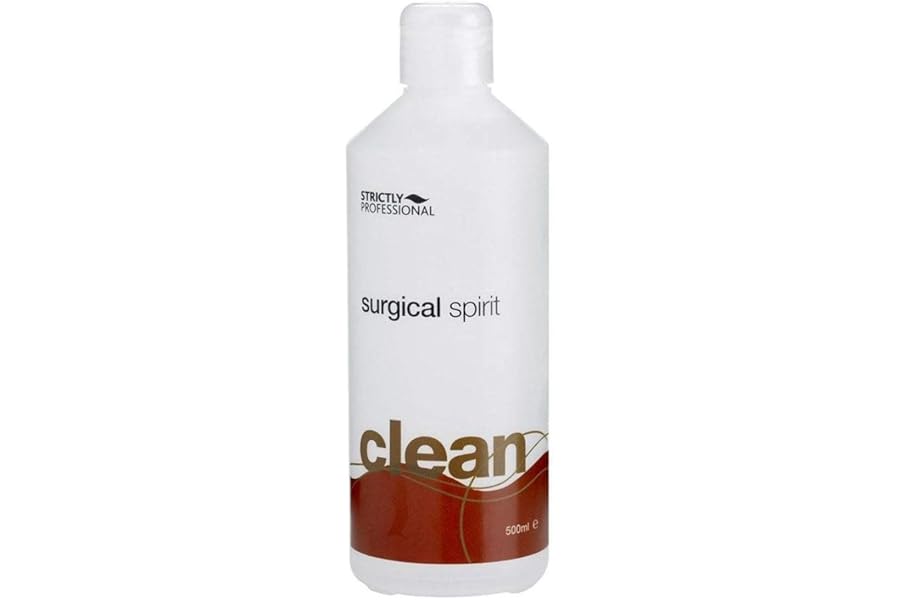 Strictly Professional Surgical Spirit 500ml – Antiseptic Cleansing Solution for Skin & Tools – Professional Disinfectant for Salon, Beauty & First Aid Use