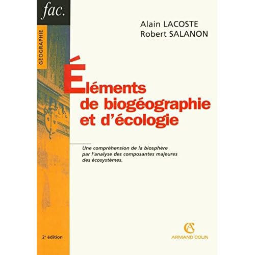 Éléments de biogéographie et d'écologie Éléments de biogéographie et d'écologie