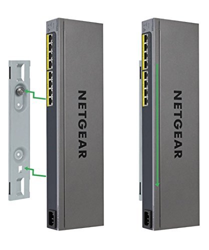 Netgear GS408EPP-100NES Pro-Safe Easy-Mount 8-Port Gigabit Ethernet Switch schwarz/silber - 4