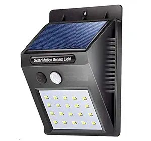 NIWRT 20 LED Bright Outdoor Security Lights with Motion Sensor Wireless Waterproof Night Lighting Solar Powered Spotlight for Garden (9.7 x 4.8 x 12.4 cm)