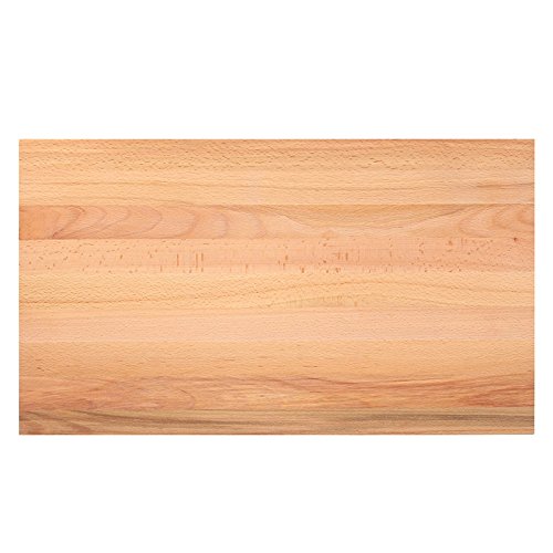 NATUREHOME Schneidebrett mit umlaufender Saftrille 58 x 36 cm Buchen-Holz Tranchierbrett Küchenbrett - 4