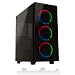 Produktbild Game Max Cobalt Midi-Gaming-PC-Gehäuse, RGB-Lüfter, PC-Tower mit 2 x USB-3.0-Anschlüssen und Seiten aus gehärtetem Glas – Schwarz