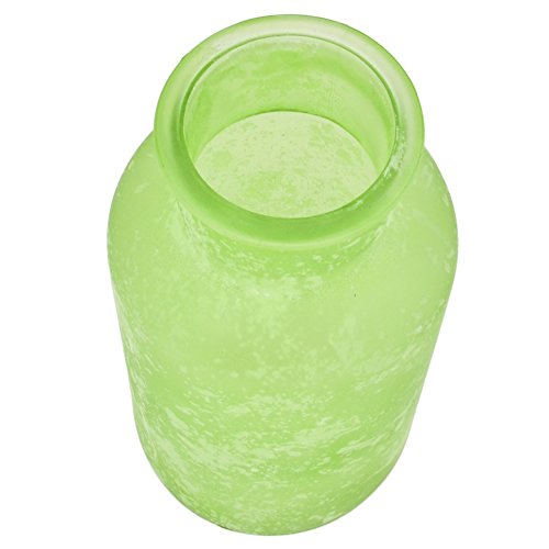 Flasche Deko Vase Glas 17x8x8cm Tischdeko (grün) - 2