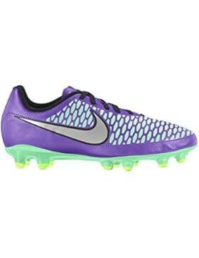 Nike Mädchen Jr Magista Onda Fg Turnschuhe, Metallic Pewter-Black-Ghost Green-White, UK