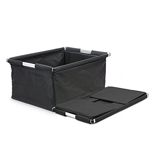 achilles®,Big-Box ALU,AD120Abl, Einkaufsbox/ Transportkiste mit Aluminiumrahmen ,schwarz,60 cm x 40 cm x 30 cm
