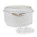 Produktbild Sky Satelliten vollständig montiert Satellite Kabel Verlängerung TV Blei Kit mit Premium Spannbettlaken Compression F Stecker geeignet für Sky und Freesat, Virgin Media 30 Meter weiß