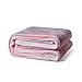 Produktbild TANTI Kuscheldecke Decke Microfaser Fleecedecke Skandinavischer Mikrofaserdecke Stil Wohndecke Tagesdecke Fleece Weich Sanft Kuschelig (2Rosa)