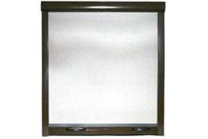 HDCASA Zanzariere A Rullo Per Finestre Scorrevole Verticale Riducibile 8017 Marrone