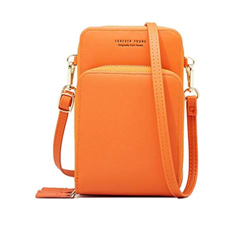 Preisvergleich Produktbild AIFILLE, Damen Umhängetasche orange Orange Wallets for Women