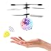 Price comparison product image ThinkMax RC Flying Ball with Remote Control, RC Infrared Induction Helicopter Ball, Built-in Shinning Colour Changing LED Lights Present for Kids and Teenager (Transparent)