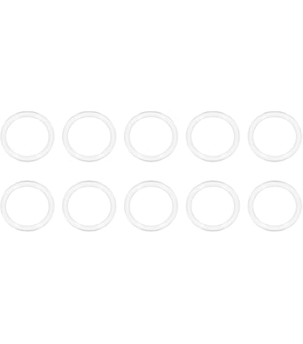 240 Rondelle Piatte In PVC M4 – Diametro Interno 4 Mm, Esterno 10 Mm, Spessore 1 Mm, Antiruggine E Isolanti, Per Usi Elettrici E Automobilistici