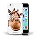Produktbild iCHOOSE Hülle / Hülle für Apple iPhone 5C / harter Plastikfall für Telefon / Collection Lustige Tiere / Neugierige Giraffe