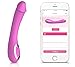 Produktbild Smart Vibrator Dildo aus Silikon, steuerbar mit Smartphone APP(4Fun)