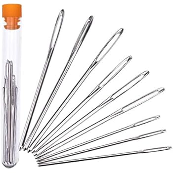 Lot de 12 aiguilles à tricoter circulaires en acier inoxydable 2 mm-2,5