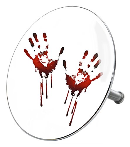 Badewannenstöpsel Blood Hands, deckt den kompletten Abflussbereich ab, hochwertige Qualität ✶✶✶✶✶